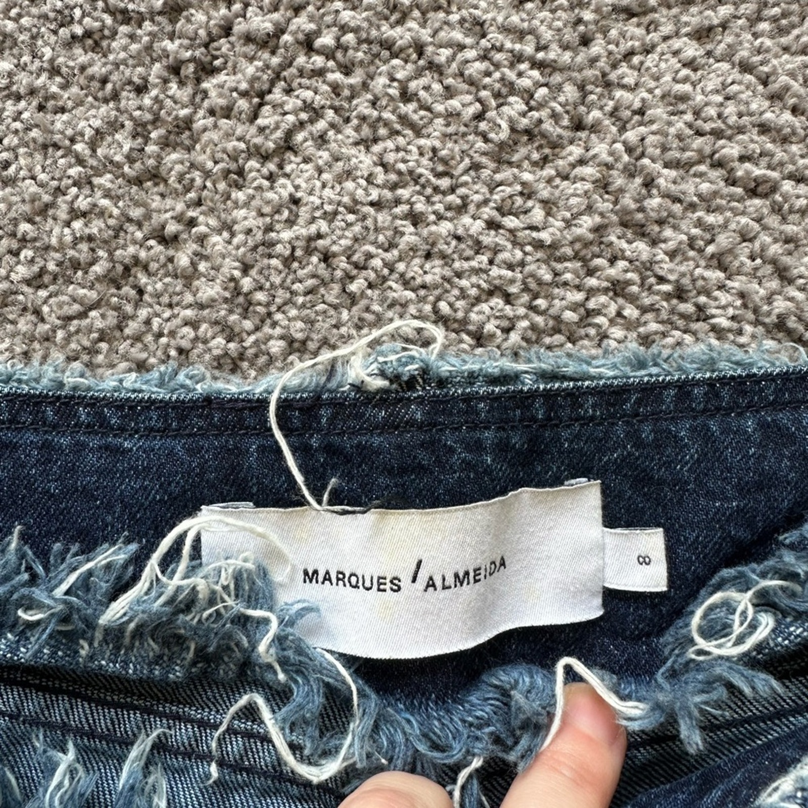 Marques Almeida Waistless Fringe Jeans — image 3 of 8